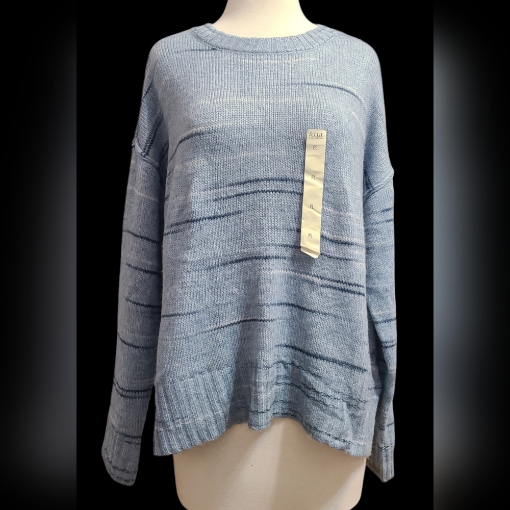 NWT a.n.a size PL blue sweater - Picture 1 of 9